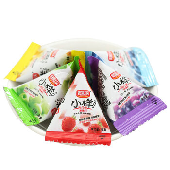好彩头小样酸 q糖水果汁软糖礼盒袋装结婚庆喜糖果散装零食 250g(约45