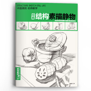 经典全集《结构素描静物》8开临摹书籍单体组合绘画大关系透视美术基础技法正版杨建飞主编