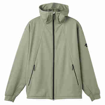 迪桑特（DESCENTE）男士夹克  ALLTERRAIN 81  科技防水透气舒适运动连帽软夹克防风  (GYSM) 烟灰色 S