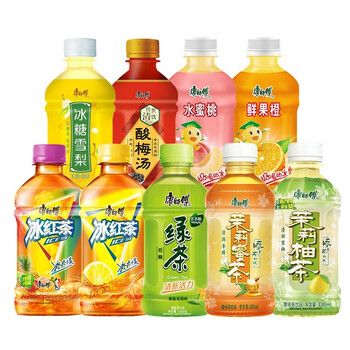 康师傅 饮料迷你小瓶冰红茶饮料330ml*12瓶整箱塑膜装茶饮料 新日期