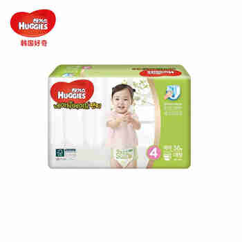 韩国好奇(Huggies) 天然之选成长裤 L36片 10-14kg 女宝