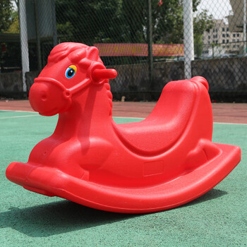 摇晃木质车幼儿园小木马儿童摇防摔塑料摇木马防侧翻婴幼儿宝宝户外