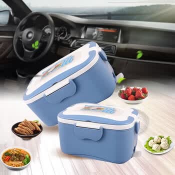 欧之宝加热饭盒车载保温饭盒车载不锈钢内胆便当盒1.