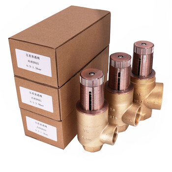 丞家(chengjia)空调热泵压差旁通阀可视调节压差旁通阀全铜刻度盘 浅