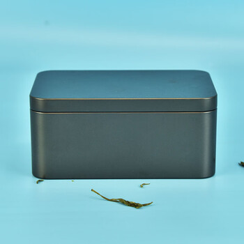 茵 茶叶罐铁盒包装罐盒小号新款迷你便携纯色茶叶方形茶叶盒包装罐可