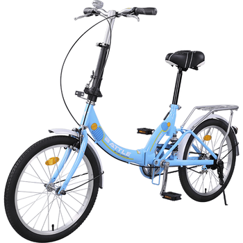 邦德富士达 20英寸单速折叠自行车单车男女式成人学生儿童6-10岁以上