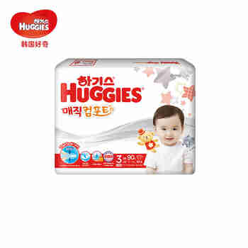 韩国好奇(Huggies) 新魔法超薄纸尿裤 M90片 7-11kg 男女通用