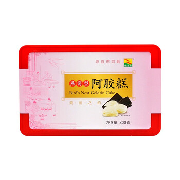 康富来燕窝阿胶糕300g 即食手工阿胶膏山东固元膏块片女士