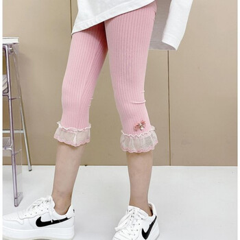 奥圣特女童打底裤夏季儿童裤子小女孩子9-12岁大童七分裤10小学生11外