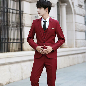 桢译十八岁成人礼服男生西服套装 男士西服套装青少年韩版修身小西装