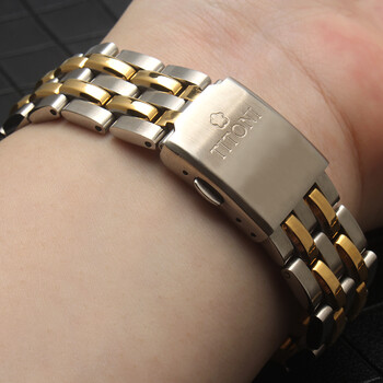 适用梅花表带钢带 精钢不锈钢手表链787   /777宇宙系列 男女款配件