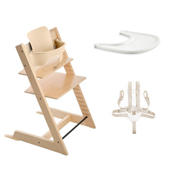 stokke 成长椅组合 tripp trapp baby set婴儿套件 安全带 餐盘 宝宝