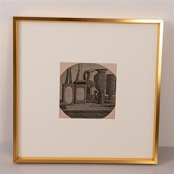 天尚喷画铝合金正方形画框装裱外框任意尺寸定制简约拉丝金属窄边相框