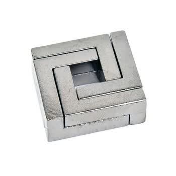 puzzle魔金锁 魔puzzle金锁十级烧脑玩具四方锁高难度解密马蹄扣鲁班