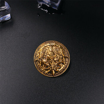 家族徽章冰原狼龙史塔克胸针饰品礼物 国王之手古铜