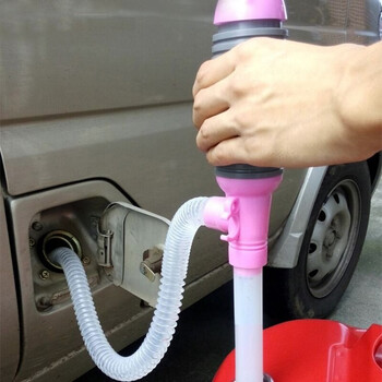 手动家用塑料抽油泵吸油器手压自流油抽子抽水器酒桶加油 2个小号.