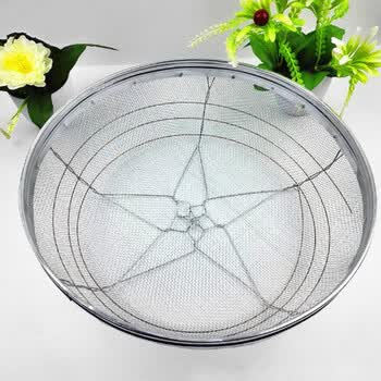 青意萱 筛沙子的筛子园艺筛土大筛子沙子石头过滤筛圆形铁丝分样筛子