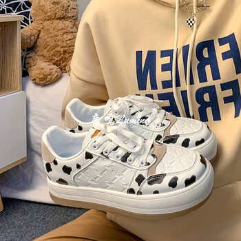 青少女高中女生夏天穿的鞋子透气夏季初中生松糕厚底小白春夏款运动鞋