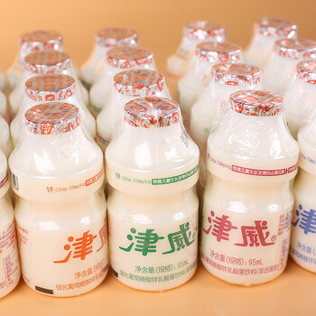 酸奶乳酸菌饮料贵州儿童牛奶饮料津威早餐奶整箱小瓶95ml 津威酸奶95