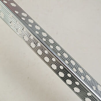 楼梯阳角条找平找直粉踏步镀锌金属角铁楼梯公共踏步抹灰护角网 圆孔