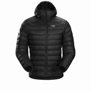 始祖鸟（ARC'TERYX）CERIUM HOODY 鹅绒保暖连帽羽绒服男士外套夹克防风上衣男装850蓬 黑色 新旧款随机 S （建议55-68kg）