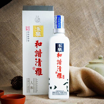 玉泉浓酱兼香型白酒整箱粮食酒送礼酒水东北特产酒 42度玉泉和谐清雅