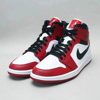 【高品质】 mid  乔1代 白红小芝加哥 篮球鞋男鞋女鞋运动 aj1白红小