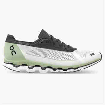 On昂跑男鞋 Cloudboom 男士路跑鞋轻量减震跑步鞋透气舒适竞速跑鞋运动鞋 白/黑 White | Black 47/US12