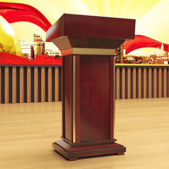 寻槐讲桌台实木演讲台发言台迎宾台讲台桌会议室接待台主持台宣誓台