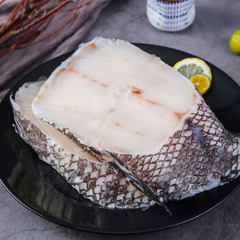 展志曼智大块新鲜鳕鱼块深海鳕鱼片鳕鱼排鳕鱼段冷冻鳕鱼肉无冰衣