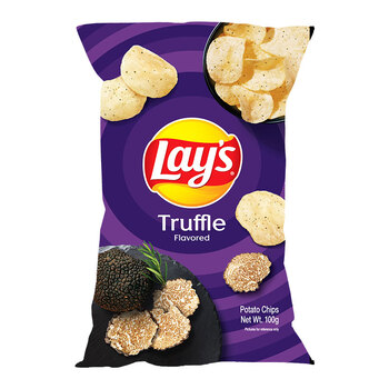 【直营】单品 lay's 乐事黑松露薯片100g/袋 新口味尝鲜零食
