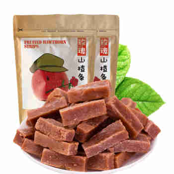 沂蒙公社原味山楂条果蔬山楂条玫瑰山楂条山楂制品 280g2袋玫瑰山楂条