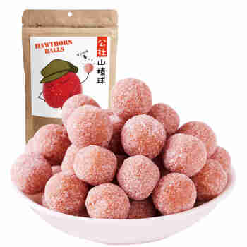 沂蒙公社山楂球280g*1袋蜜饯果干零食雪丽球