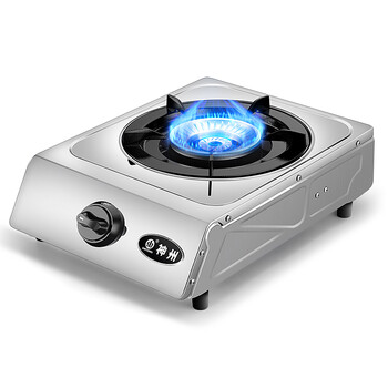 神州(shenzhou)不锈钢 燃气灶具 台式单灶 煤气灶单眼灶jzy-1de(液化