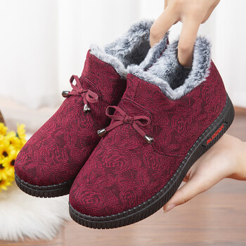 绒加厚保暖鞋老人鞋老鞋子奶奶棉鞋老北京布鞋冬季保暖防滑冬天老太太