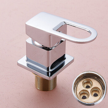 浴室柜冷热水龙头混水阀开关配件三孔转换分水器洗手脸盆面盆阀门 坐