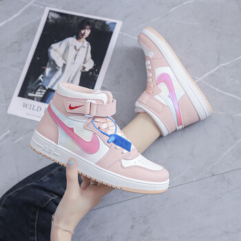 御优漫联名小白鞋女空军一号女休闲鞋女aj女鞋2021新款时尚嘻哈反光