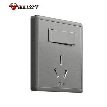 公牛 开关插座面板插座/电源墙壁插开关/86型暗装开关面板g35星空灰