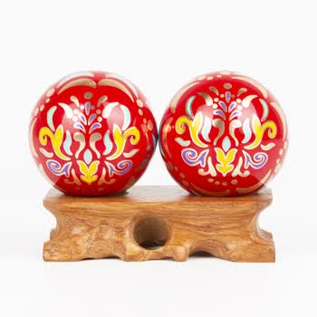 也驴户外 寿星 健身手球保定铁球中老年人祝寿礼物生日礼品按摩康复