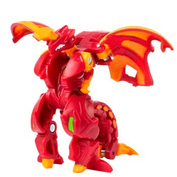 爆丸bakugan潮玩男孩竞技对战玩具动漫周边爆裂变形恐龙蛋球-超级烈火