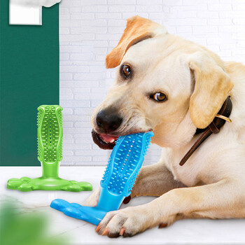 疯狂的小狗 狗玩具狗狗耐咬清洁牙刷宠物幼犬金毛中大型犬洁齿棒磨牙