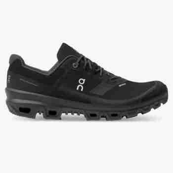 昂跑男鞋ON Cloudventure Waterproof  轻量减震防水防滑 男士越野跑鞋 黑色 Black 40码/US7