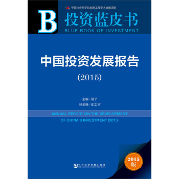 投资蓝皮书：中国投资发展报告（2015）