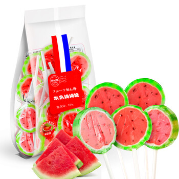 鹰制菓 水果棒棒糖 西瓜味 120g