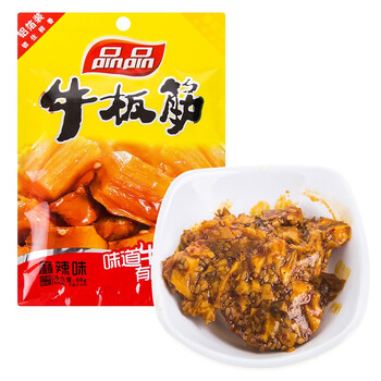 【京东超市】品品 牛板筋68g(铝箔颗粒装)麻辣味