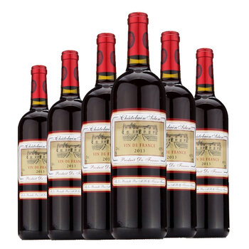 【京东超市】法国进口红酒 西蒙(simon)干红葡萄酒整箱装 750ml*6瓶