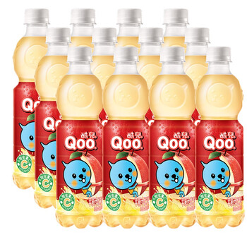 美汁源 minutemaid 酷儿 qoo 苹果味 果汁饮料 450ml*12瓶 整箱装