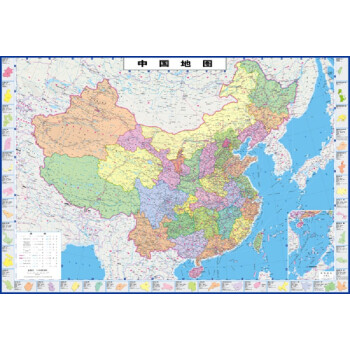 中国地图（防水 耐折 撕不烂地图 折叠图） 1米*0.7米