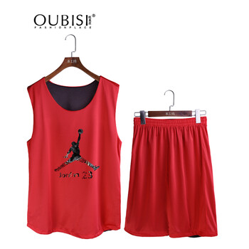 欧蓖丝 nba乔丹篮球衣服定制套装男运动训练服