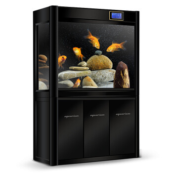 奇溢自然 鱼缸水族箱中型大型玻璃底滤生态缸龙鱼缸观赏玻璃水族箱kr